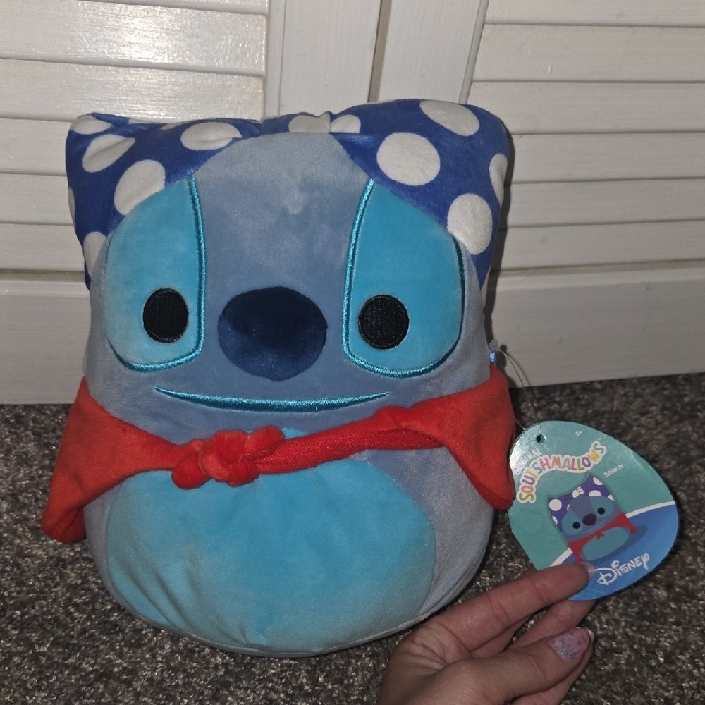 Disney Stitch Squishmallow With Bra On Head 😂🥰 - Picture 1 of 5
